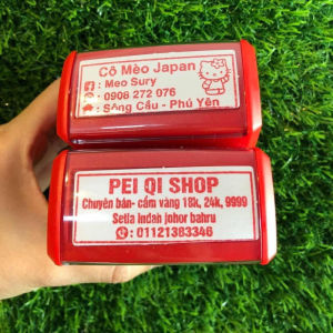 Khắc dấu tên 3 dòng ngắn gọn 2-3dòng 4-5 chữ tên kèm 2 số dt… theo yêu cầu