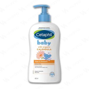 Cetaphil baby wash and shampoo cleanser Delicate Skin Hair And scalp Care Gentle/Calendula 400ml