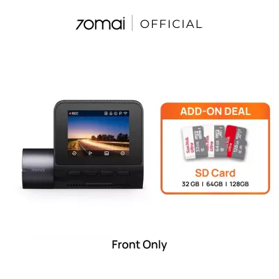 70mai A410 Dashcam 2.5K + HDR | Dual Channel Recording | Built-in GPS | Super Night Vision | 24H Parking Surveillance