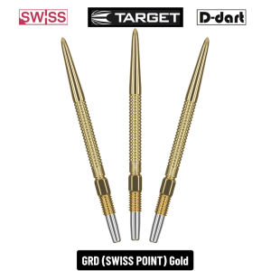 TARGET Dart Point - SWISS GRD POINT BLACK/GOLD/SILVER REPLACEMENT STEEL DART POINT 3Pcs/Pack