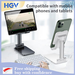 HGV [24H SHIPPED] Universal Phone Stand Tablet Phone Holder Desk for Phone Desktop Tablet Stand for Cell Phone Table Holder Mobile Phone Stand Mount