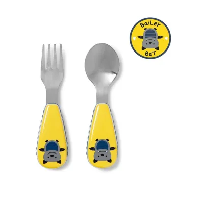 Skip Hop Zootensils Fork and Spoon Set - Bat