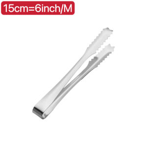 Large ice tongs stainless steel anti scalding clip small tong for food tongs for serving ice tong for candies tong for gummy candy tong for snaks siomai tongs thongs for kitchen barbecue tongs tongs for cookingclip for cooking utensils bartender tools set