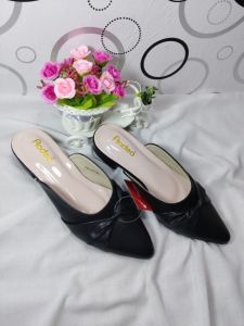Sepatu sandal wanita kekinian termurah/sandal wanita hak slip on 3cm lilit 03