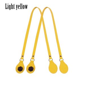 New Arrival Tanqu Long Edge Painting Handles Faux Leather Flat PU Belt Drop End with Silver Rivet for OBag for EVA O Bag Body2026