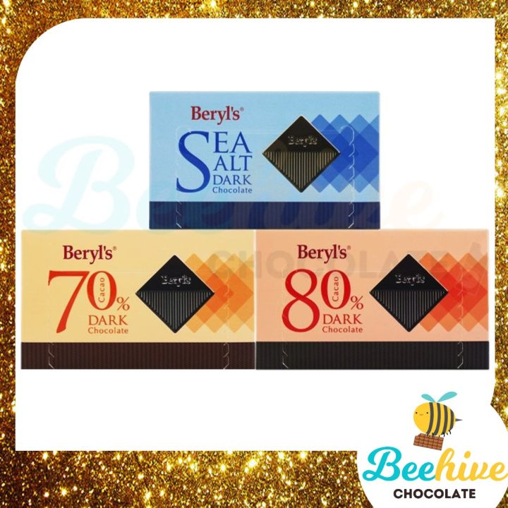 Beryls Dark Chocolate with Sea Salt / 70% / 80% Cacao 60g | Lazada