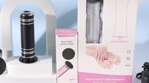 Electric Foot File Callus Remover: Adjustable Speed Feet File Grinder with 60 Pcs Sandpaper Discs - Professional Pedicure Tools for Dead Skin Calluses (Black)