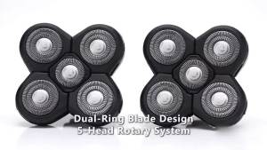 5 Head Shaver Heads 2PCS Shaver Blade Heads Shaver Replacement for Electric Razor Shaving Bald Tool Head and Face Electric Razor Shaver Head Not Fit for Remington Razors and Skull Rotary Razors