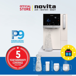 novita Instant Hot/Cold Water Dispenser + Ice maker P9 | (6 Steps Ultra Filtration) With 5 Years Warranty