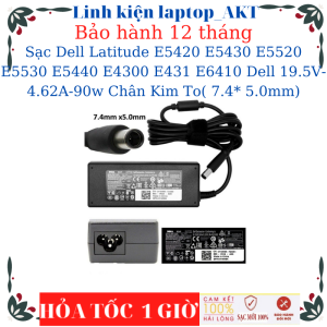 Sạc Laptop Dell Latitude E5420 E5430 E5520 E5530 E5440 E4300 E431 E6410 Dell 19.5V-4.62A-90w Chân Kim To( 7.4* 5.0mm)