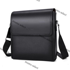 Mumu M206 Mens High Quality Elegant Leather Business Sling Bag Classic Man Shoulder Messenger Bags