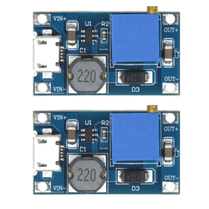 2pcs Versatility DCBoost Converters Module 2A CurrentAdjustable 5V 9V 12V 28VOutput for LED Light Charging Adapter