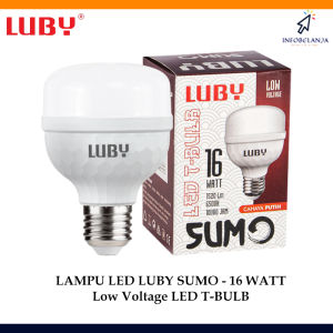 Bohlam Lampu LED Luby Sumo 16 Watt Cahaya Putih Low Voltage T-Bulb SNI
