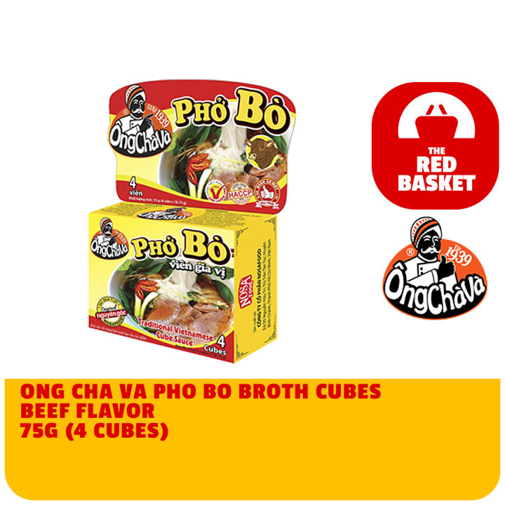 ONG CHA VA PHO BO BROTH CUBES BEEF FLAVOR 75G 4 CUBES Lazada PH