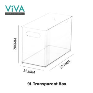 Viva Home Storage Box Organization Transparent Refrigerator Bins and Storage Box Pantry Hand with Shelf Separate