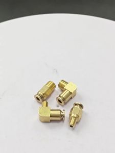 10Pcs Brass quick connector PD PL Machine tool lubricating oil joint Thread: M6X0.75 M6X1 M8X1 M10X1 1/8 diameter:4MM 6MM