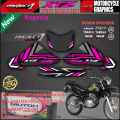 Yamaha XTZ 125 2021 stock decal laminated sticker. 