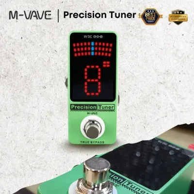 ERYUE M-VAVE Precision Tuner Pedal LED Display with True Bypass for Chromatic Guitar Bass