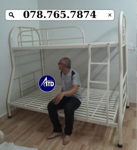 Giường 2 tầng sắt cho người lớn trẻ em sinh viên cao cấp nhiều kích thước 80cm 1m 1m2 1m4 1m6 giá rẻ giao nhanh