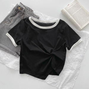 LEAShop ✨เสื้อยืดคอกลม สีพื้น🌼เนื้อผ้านิ่มสวมใส่สบาย 🤗 ใส่ได้ทุกโอกาส ดูเรียบๆแต่บอกเลยน่ารักสุดๆไปเลย