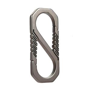 for Titanium Alloy Keychain Car for Key Holder Outdoor Carabiner Spring Snap Hoo