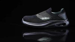 Summer Breathable Mens Work Safety Shoes Lightweight Steel Toe Anti Smashing Anti Slip Indestructible Male Boots Footwear