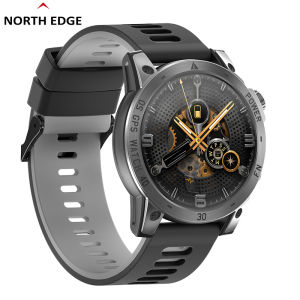 NORTH EDGE AMOLED GPS Smartwatch Compass Barometer Altimeter Outdoor Sports Men‘s Watch Blood Oxygen Mental Stress Exercise Records 50M Waterproof CROSS FIT3