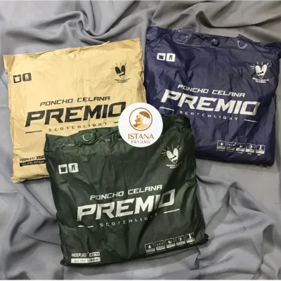 RMH Jas Hujan Stelan Dewasa Ponco Lengan Celana Bahan Pres Anti Air Stylish Awet PREMIO Brand Indoplast