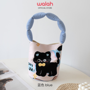 Women Trendy Sling Bag Bucket Bag Underarm Women Bag Tangan Wanita Bag Cute Kitten Shoulder Bag