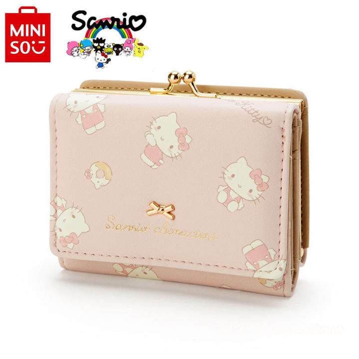 Miniso Hello Kitty nhỏ gọn mới Ví thương hiệu cao cấp của phụ nữ Zero ...