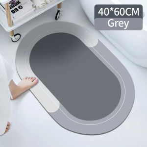 Diatomite Mat Soft Non-slip Mat Absorbent Mat Quick-Drying Diatom Mat Bathroom Floor Mat Shower Mat Fast Drying Toilet Mat Anti-Slip Christmas Xmas Gift