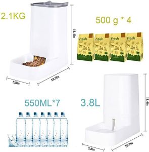 3.8L Dog Cat Water Dispenser Large Capacity Feeder Pet Automatic Feeder Water Dispenser Supplies