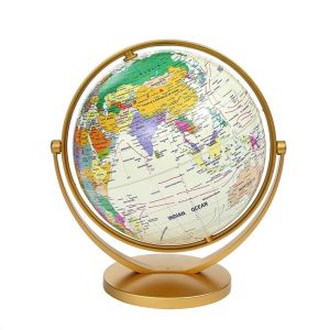 ASDOME Mini Creative Classroom Study Not Fade Water Proof Teaching Desktop Ornament Globe Small Ornament World Universal Ball Teacher Display Supplies