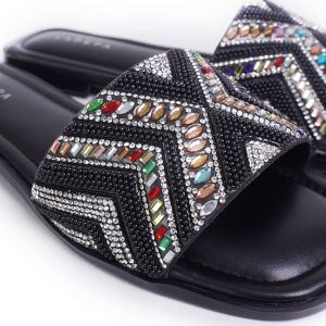 Lapepa Hava Sandal Selop Teplek Wanita Sendal Pesta Slop Cewek Kristal