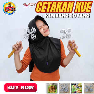 CETAKAN KEMBANG GOYANG ISI 4 BUNGA BAHAN ANTI LENGKET TEBAL CETAKAN KUE MATAHARI SIAP KIRIM