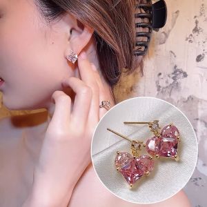 good 999 Fashionable Love Crystal Elegant Womens Earrings ES64829