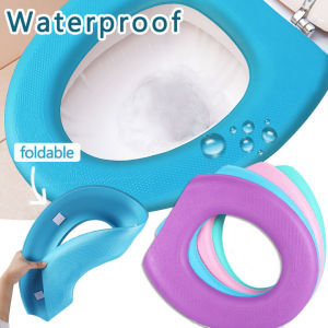 Toilet seat cushion reusable silicone seat cushion thick anti slip easy to clean bathroom cover cushion(COD)
