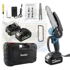 MAKITA เลื่อยโซ่ไร้สาย 12 นิ้ว รุ่น 299V แบตเตอรี่ความจุสูง มอเตอร์ทองแดงไร้แปรงถ่าน เครื่องมือไฟฟ้าไร้สาย สำหรับงานตัดไม้ งานสวน รับประกัน 1 ปี