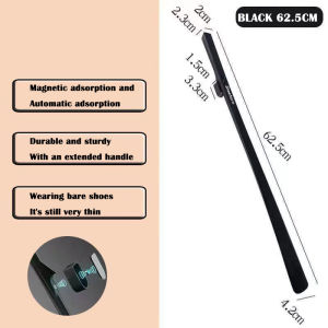 62.5cm Shoehorn Plastic Lazy Shoe Helper Long Handle Shoes Lifter Nylon Magnetic Attraction Hook