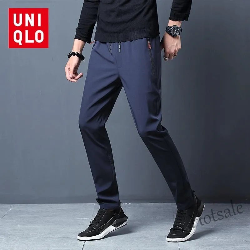 504【hot sale】◕ C46 Uniqlo Men Casual Straight Long Pants Korean