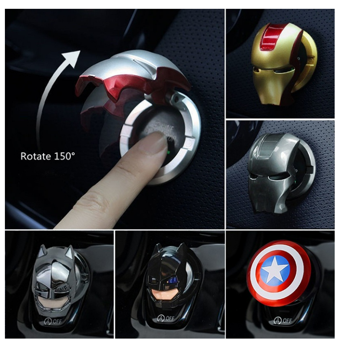 thumbnail image 2 of Car Push Start Button Cover For Audi Cool Aluminum Engine Start Button Cover 2 of 9