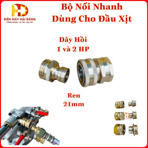 Bộ nối nhanh cho đầu xịt nén chạy dây curoa. 1hp và 2hp. bằng đồng