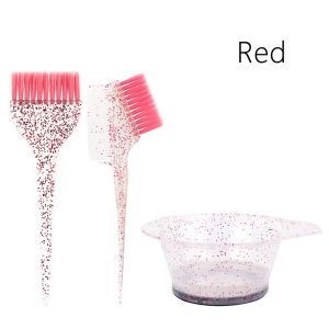 OMQAIO 3/4Pcs Linh hoạt Cọ nhuộm tóc Nhuộm tóc Lông bàn chải mềm Bộ nhuộm highlight Dễ dàng làm sạch Cọ bôi kem Bộ dụng cụ nhuộm tóc tại salon Phụ Kiện Tạo Kiểu Tóc