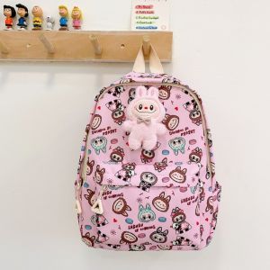 clu Labubu Cartoon Primary School Student Backpack Lightweight Large Capacity Children School Bag Bags ulc