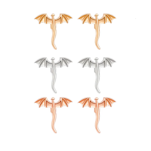 ต่างหูรูปมังกรต่างหูระย้าทันสมัยสำหรับผู้หญิงต่างหูมีสไตล์เนื้อทองแดงสำหรับโอกาสต่างๆ