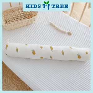 Kids Tree Cotton-Blend Nursery Pillow with Removable Cover for Side Sleeping Support