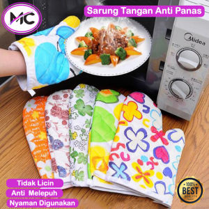 Sarung Tangan Oven Anti Panas Motif Kitchen Glove Sarung Tangan Dapur Tahan Panas Tebal Sarung Tangan Microwave