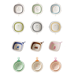 Reusable Infant Wash Basin Multi Purpose Bathing Pan Foldable Storage Space Saving for Baby Daily Care Essential