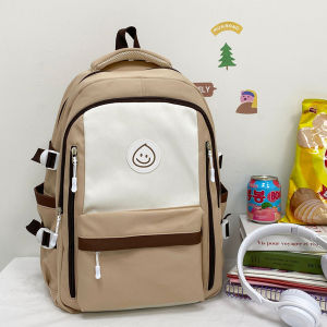 กระเป๋านักเรียน แบบนิ่ม กระเป๋ารูปยิ้ม กระเป๋าสะพายหลังชาย-หญิง กระเป๋าใส่ของอเนกประสงค์ ใช้งานได้หลากหลาย กันนํ้า เหมาะกับการพกพาาเดินทาง