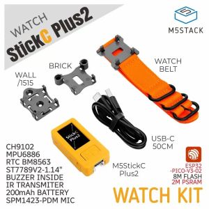 M5Stack StickC Plus2 ESP32 IoT development board Wearable watch set